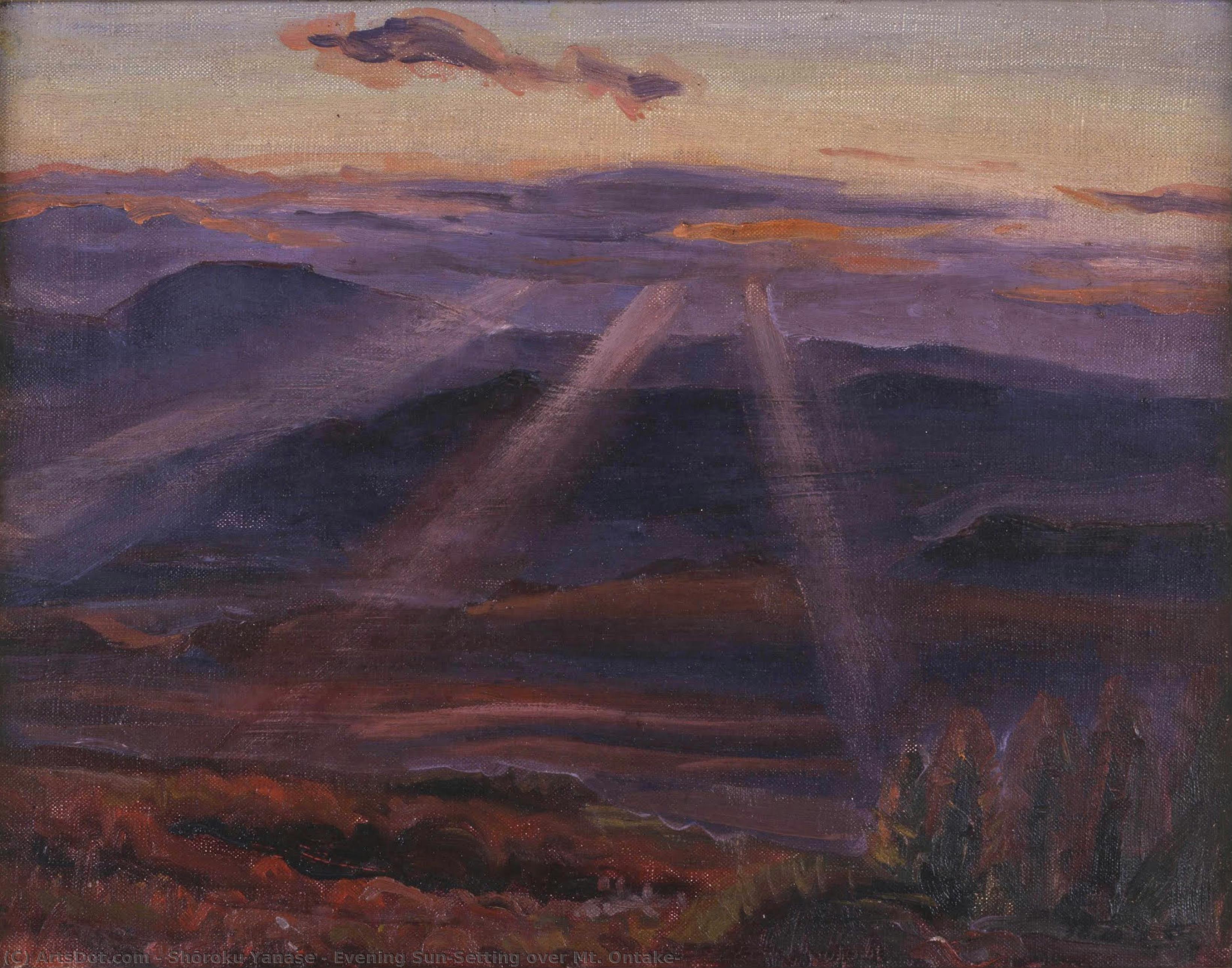 Evening Sun（setting Over Mt. Ontake） — Shōroku Yanase