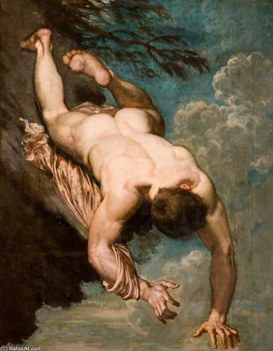 Manlius Hurled From The Rock — William Etty