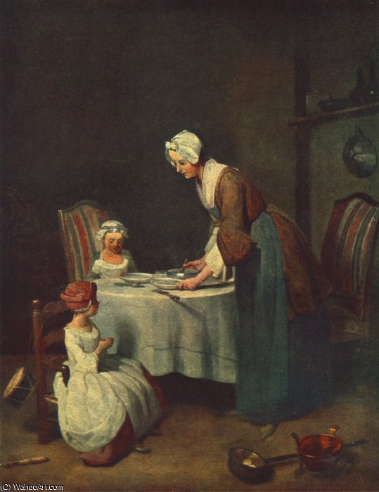 The Prayer Before Me — Jean-baptiste-siméon Chardin