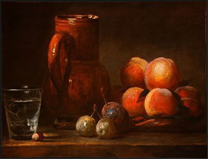 Fruit. Jug And A Glass — Jean-baptiste-siméon Chardin