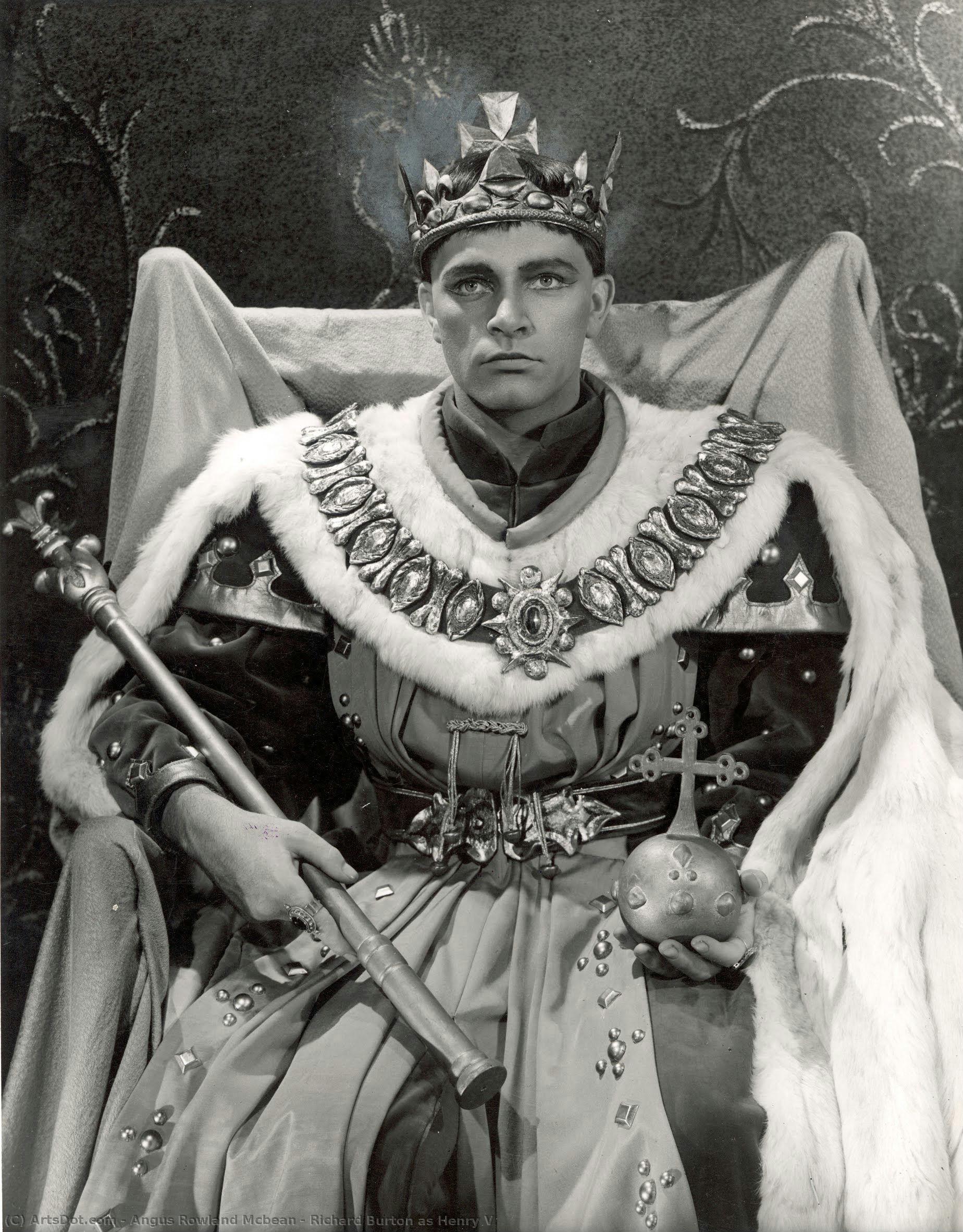 Richard Burton As Henry V — Angus Rowland Mcbean