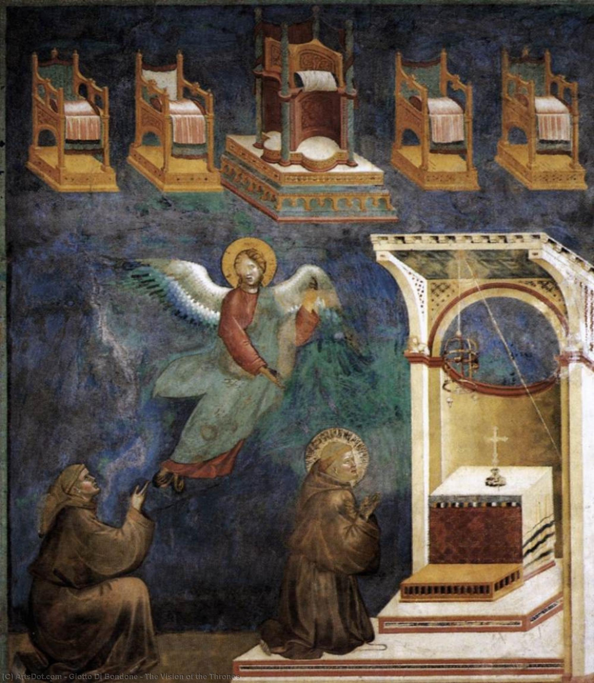 The Vision Of The Thrones — Giotto Di Bondone