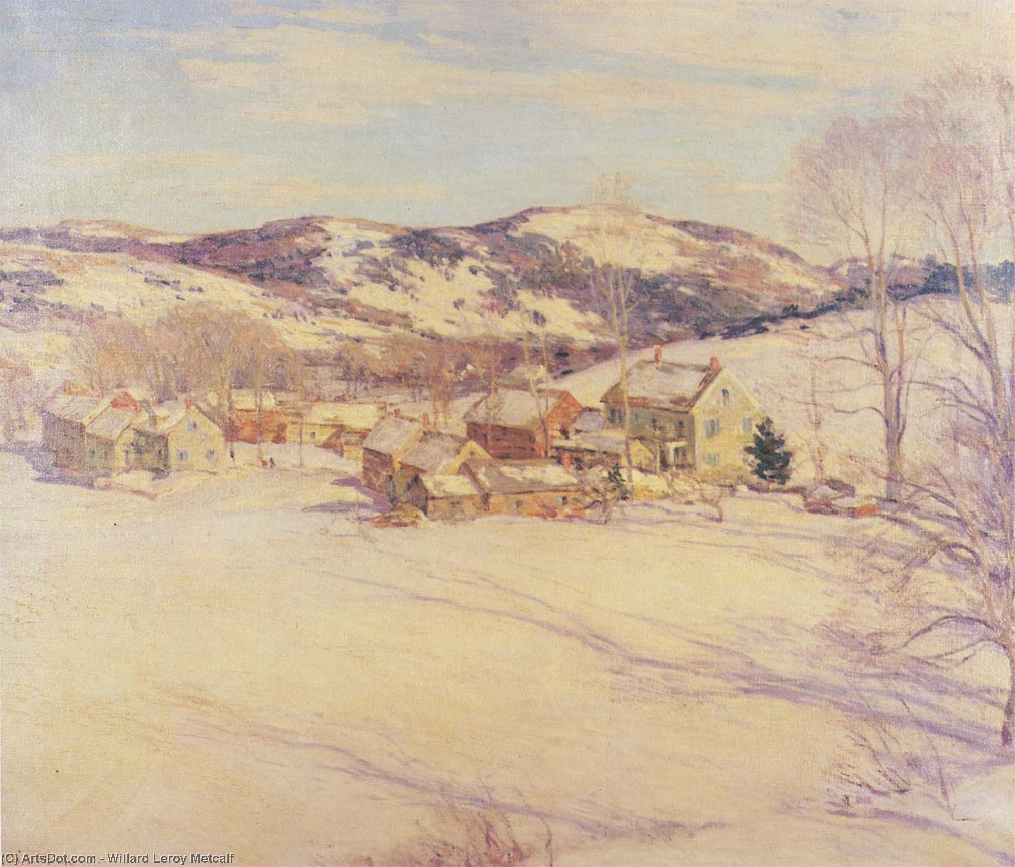 Late Afternoon, March — Willard Leroy Metcalf