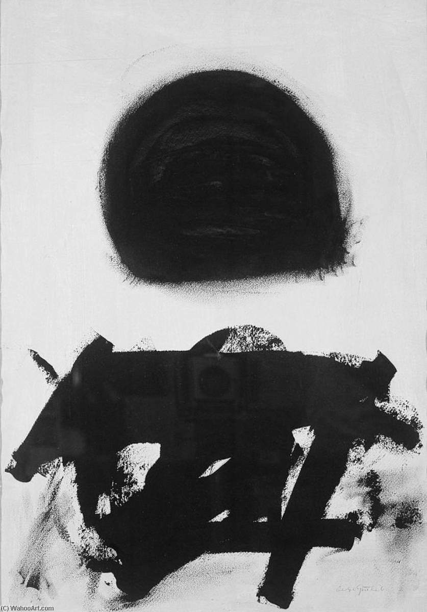 Maroon On Green — Adolph Gottlieb