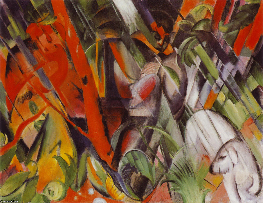 In The Rain — Franz Marc
