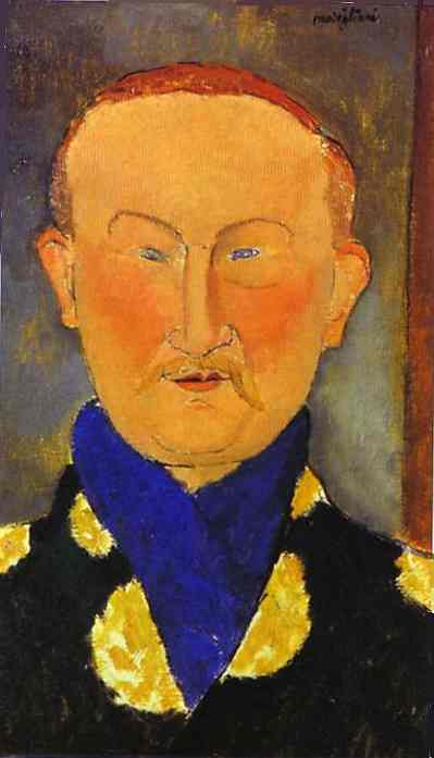 Portrait Of Leon Bakst — Amedeo Clemente Modigliani