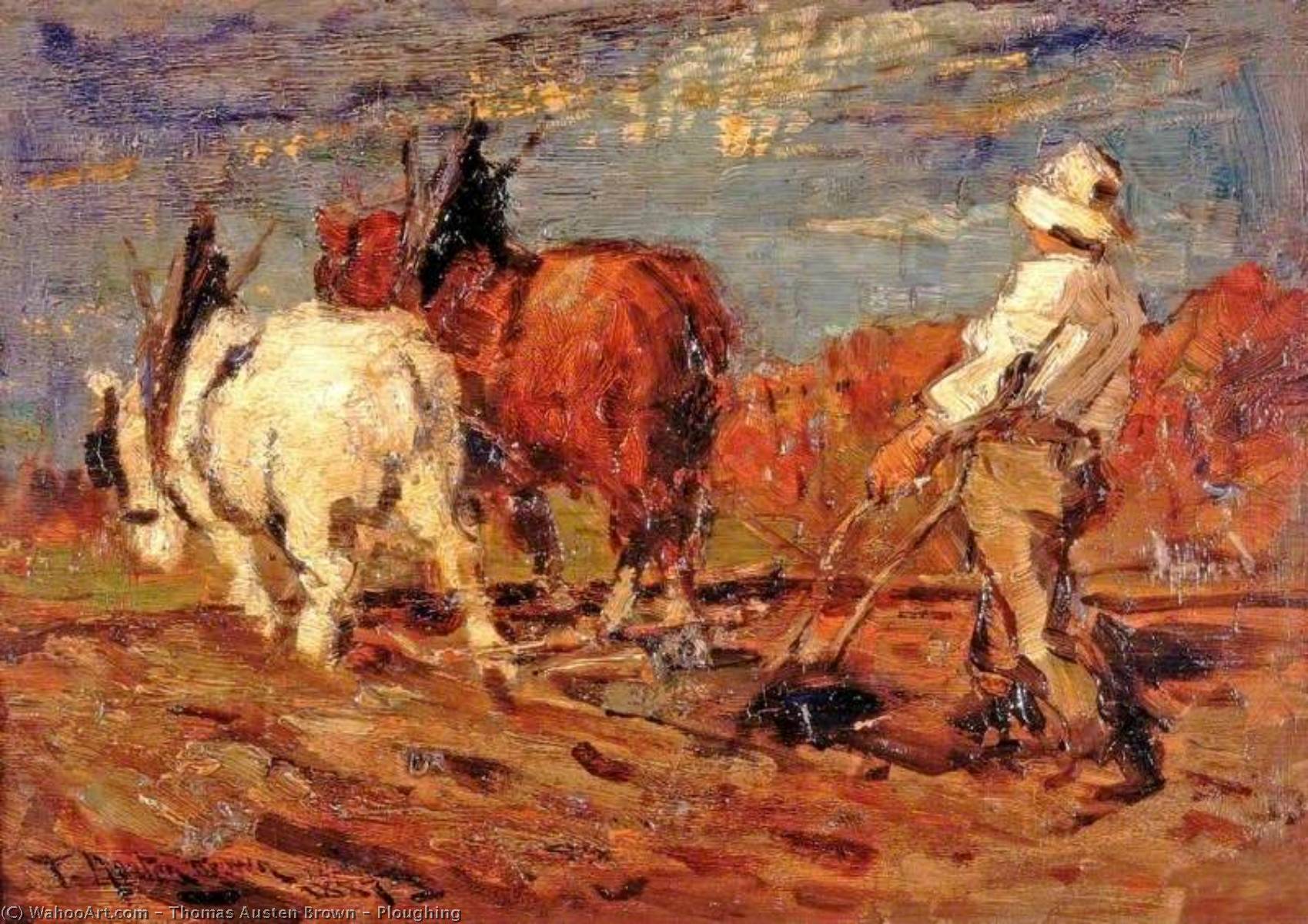 Ploughing — Thomas Austen Brown