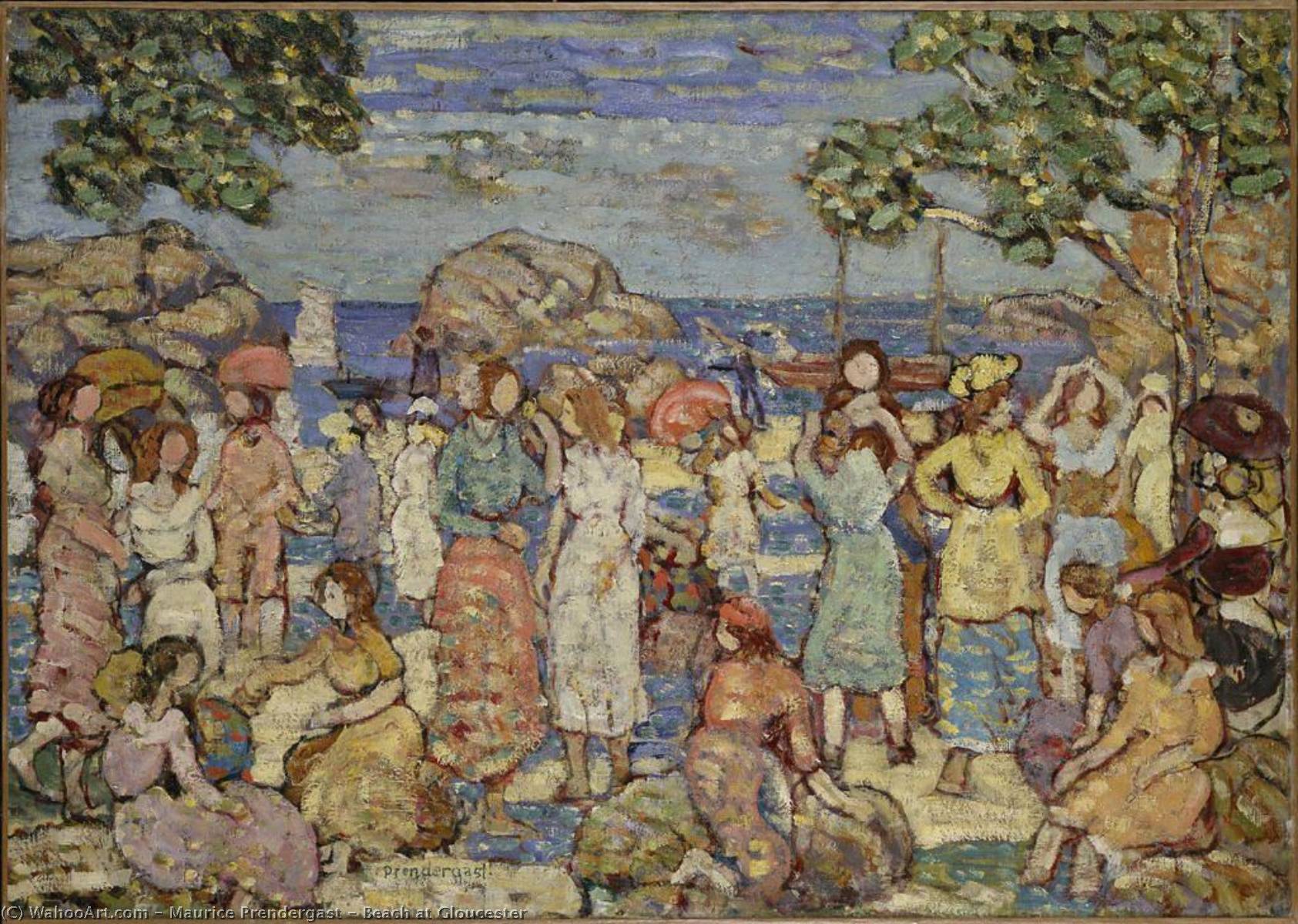 Beach At Gloucester — Maurice Brazil Prendergast