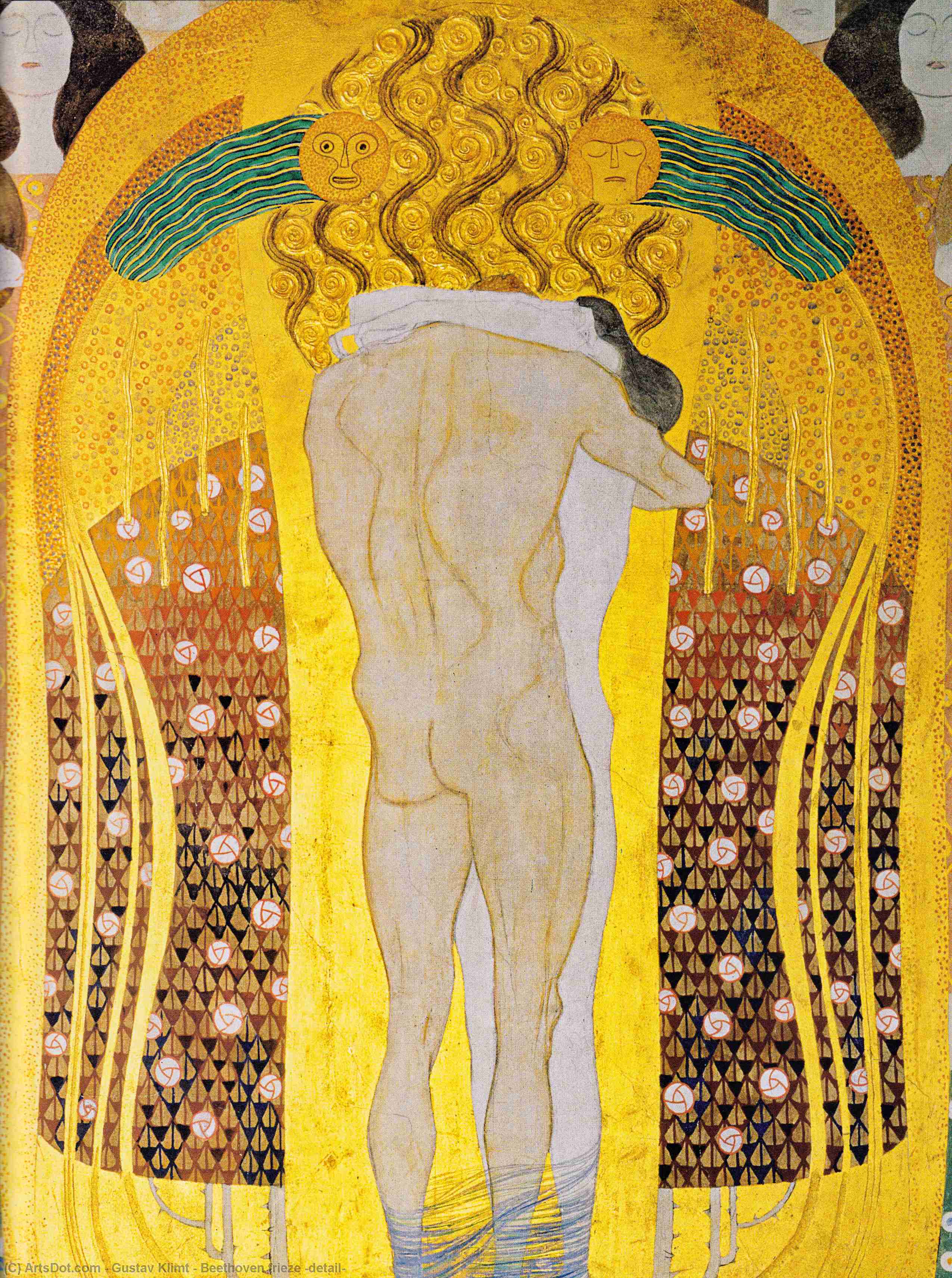 Beethoven Frieze (detail) — Gustav Klimt