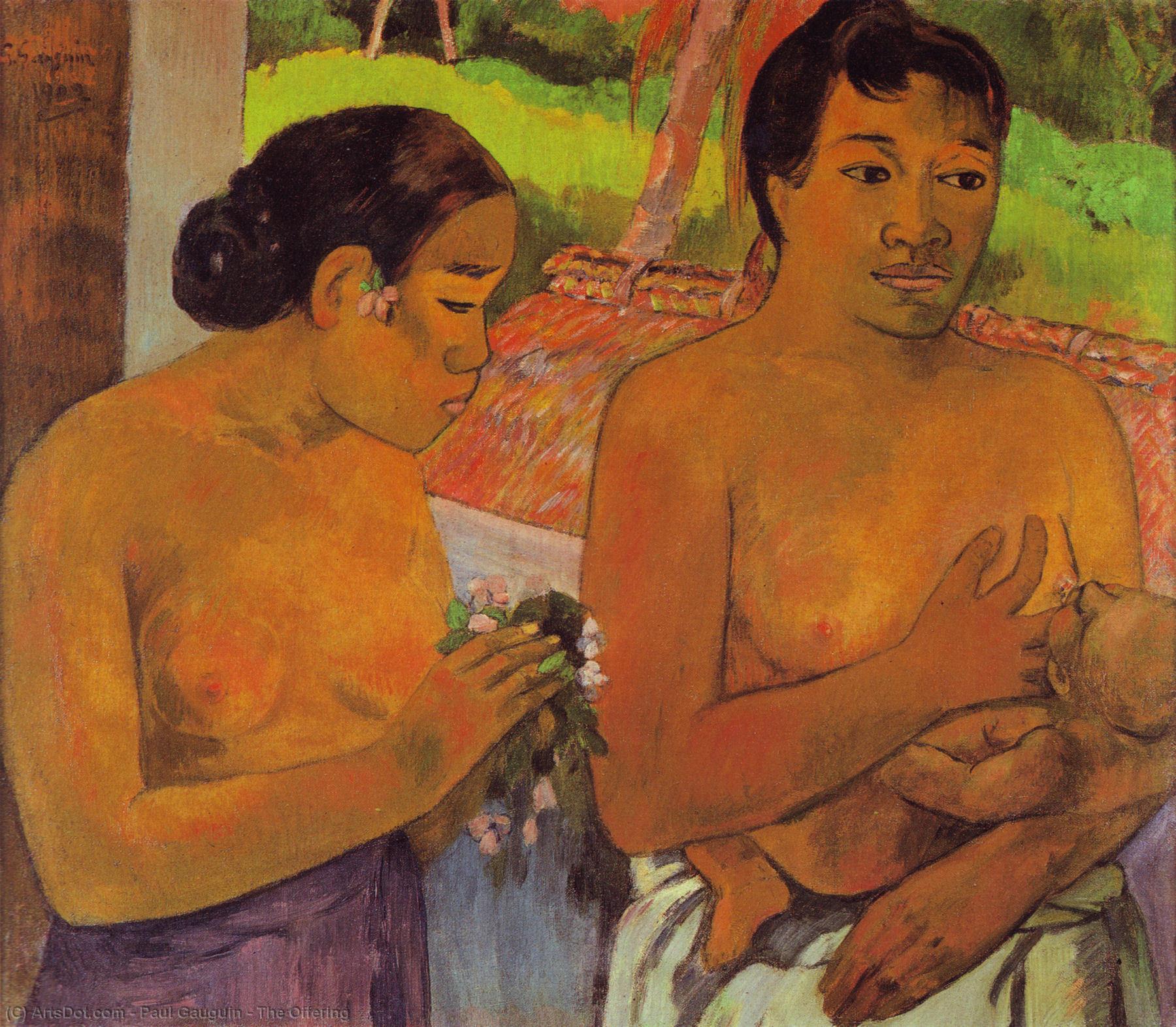 The Offering — Eugène Henri Paul Gauguin
