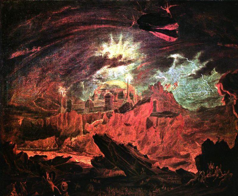 The Fallen Angels Entering Pandemonium, From Paradise Lost — John Martin