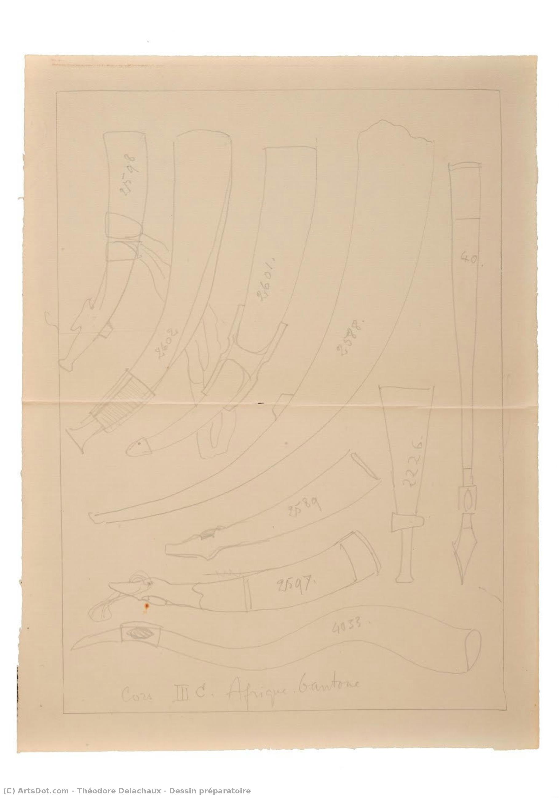 Dessin Préparatoire — Théodore Delachaux