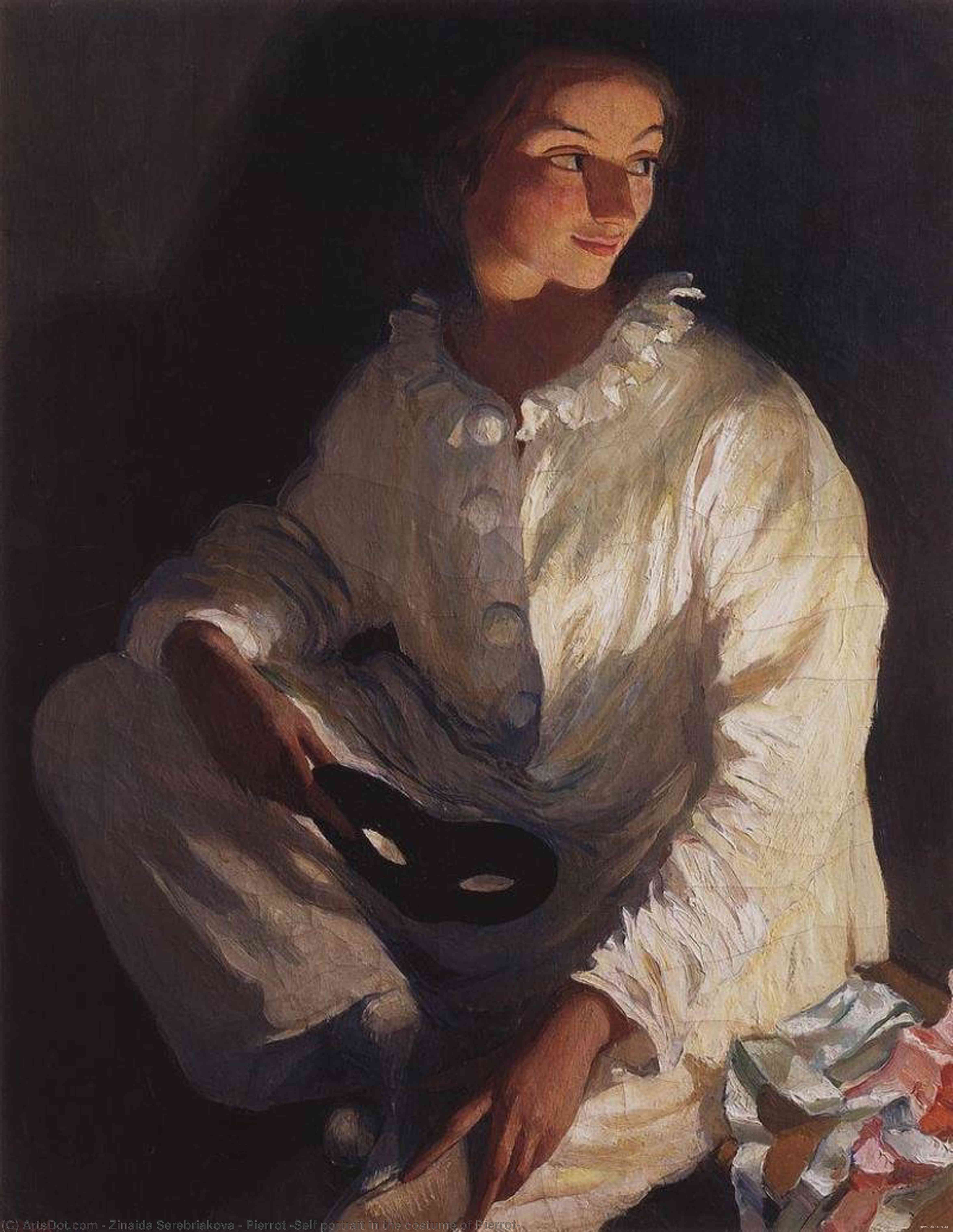 Pierrot (self Portrait In The Costume Of Pierrot) — Zinaida Serebriakova