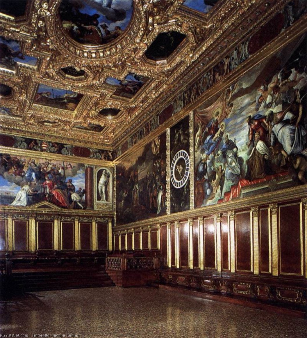View Of The Sala Del Collegio — Jacopo Tintoretto