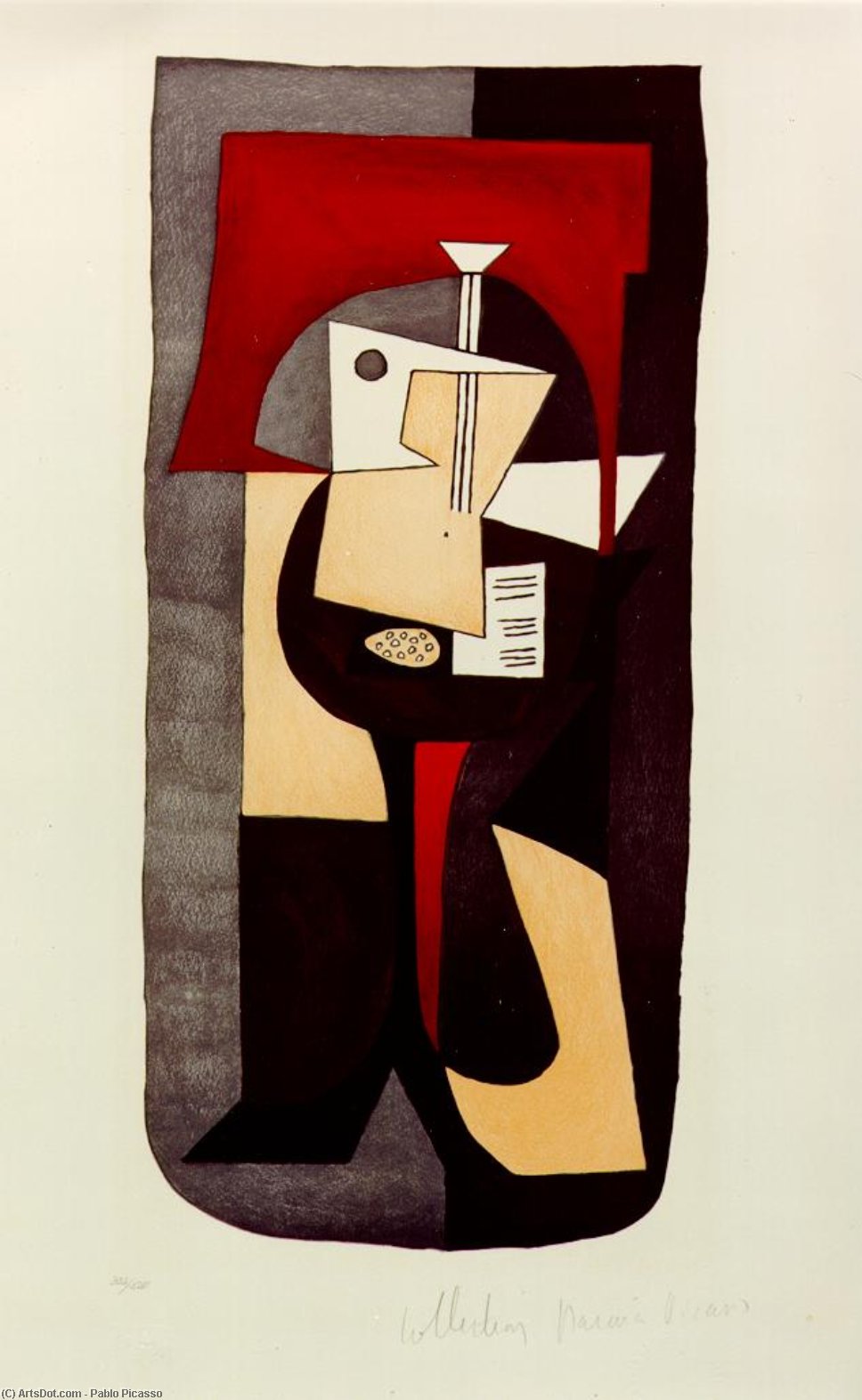 Guitar On Pedestal — Pablo Picasso
