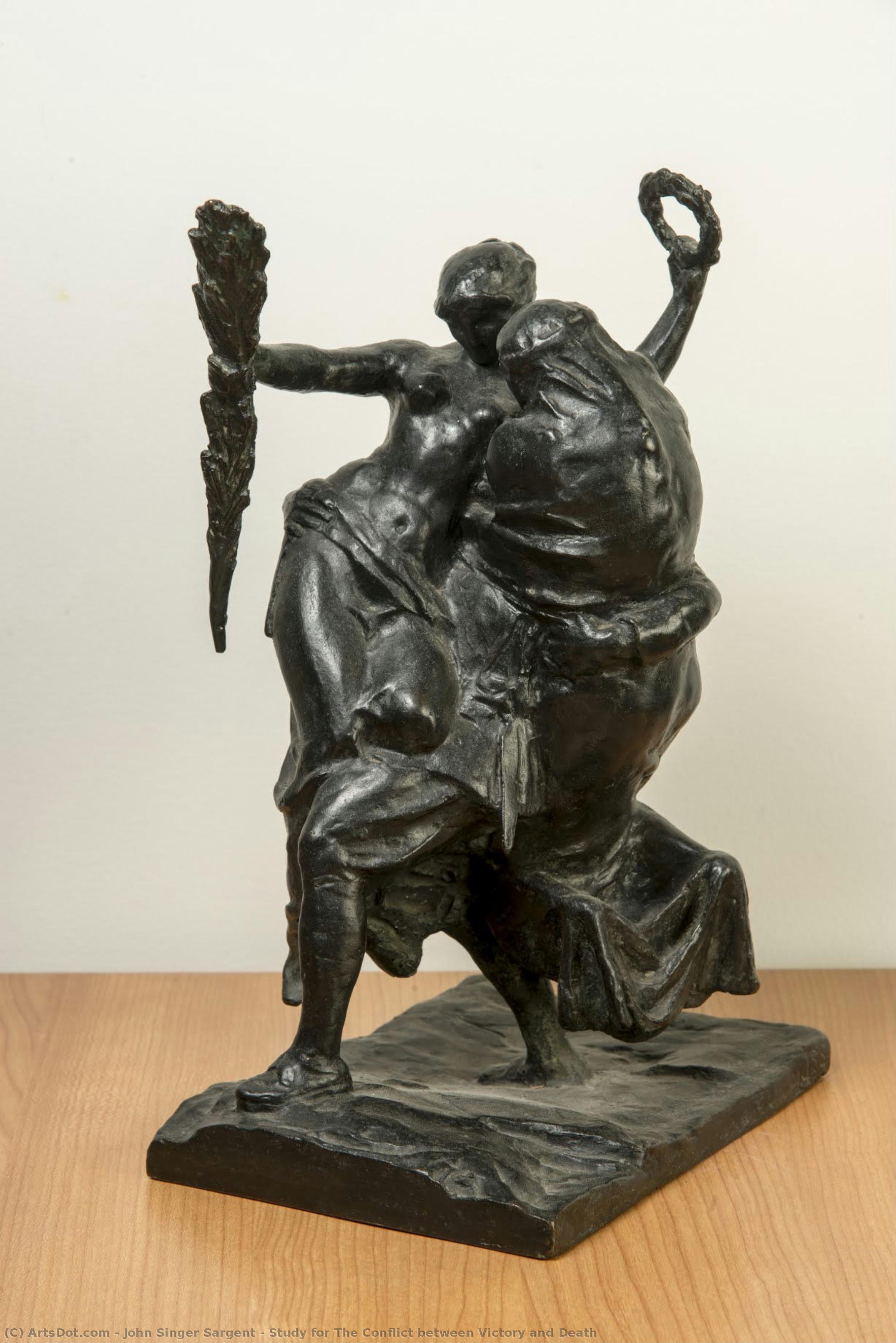 Study For The Conflict Between Victory And Death — John Singer Sargent