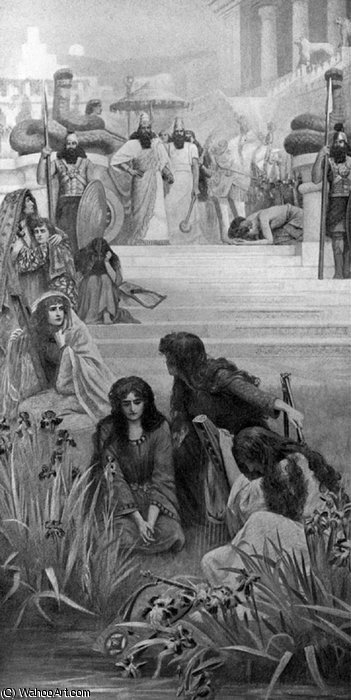 Daughters Of Judah In Babylon — Herbert Gustav Schmalz