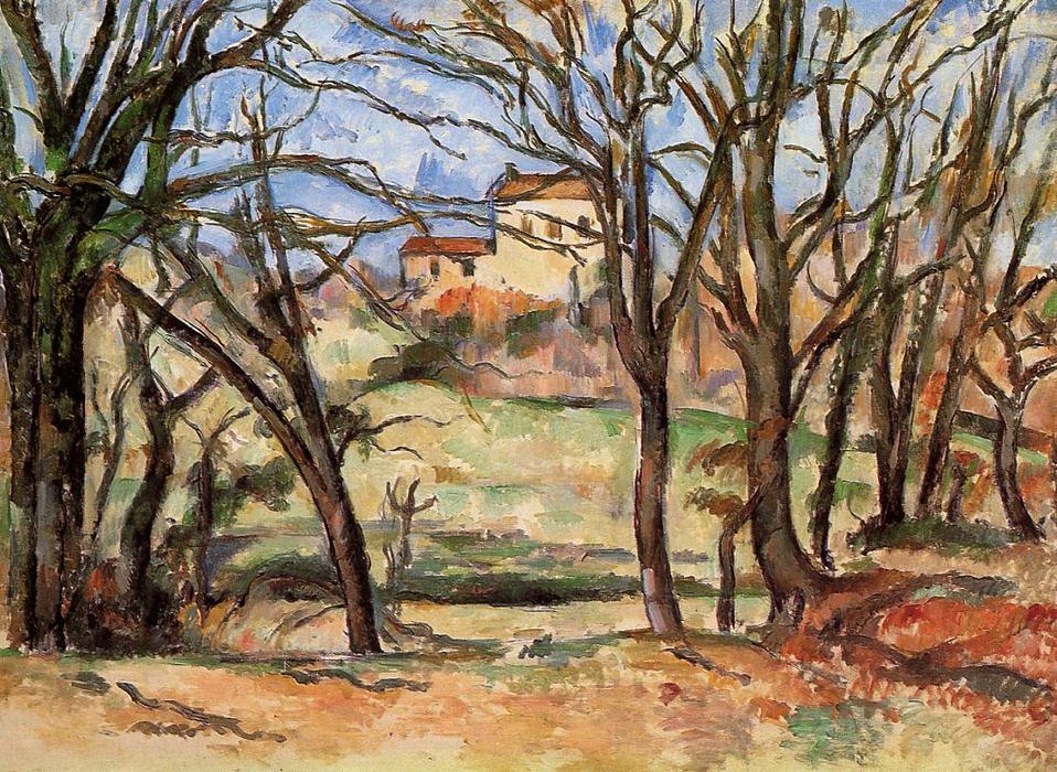 House Behind Trees On The Road To Tholonet — Paul Cézanne