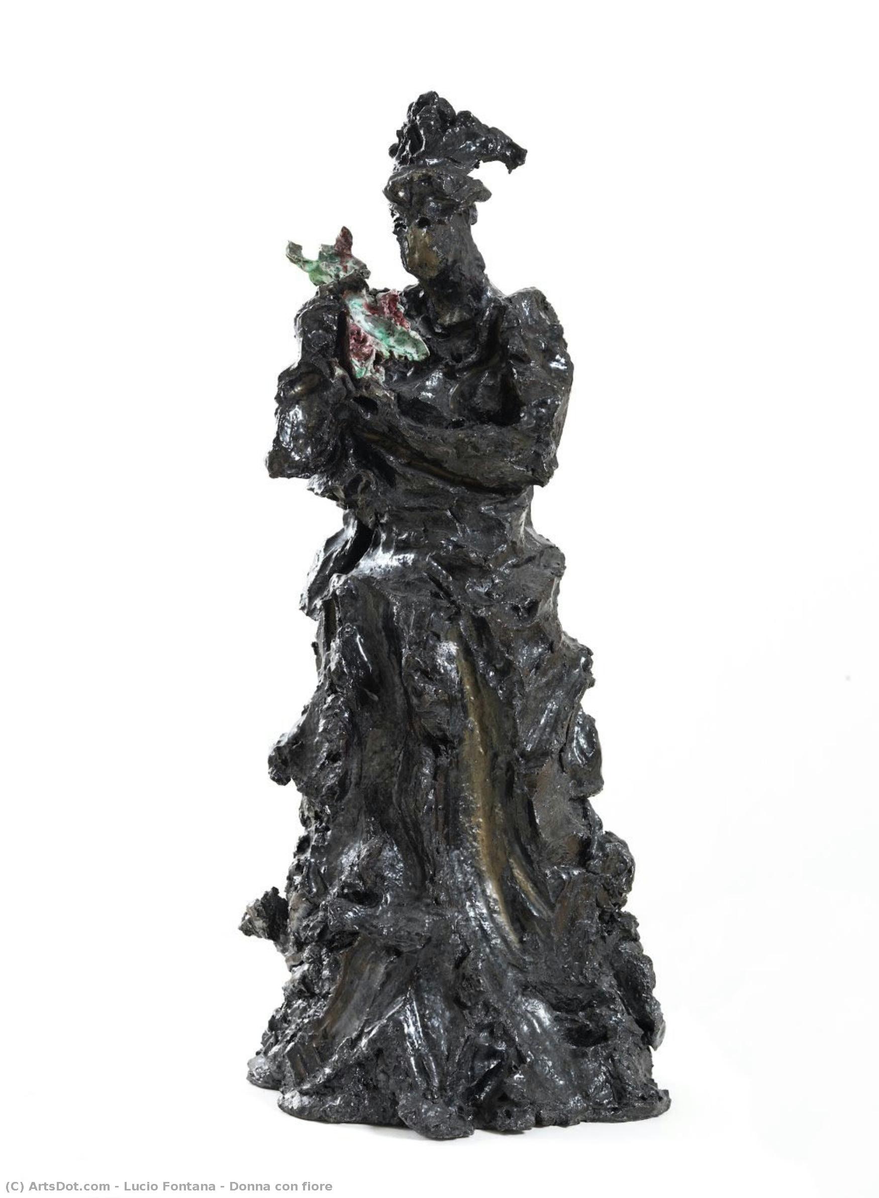 Donna Con Fiore — Lucio Fontana