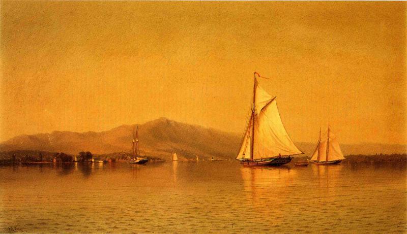 On The Hudson Near Haverstraw — Francis A Silva