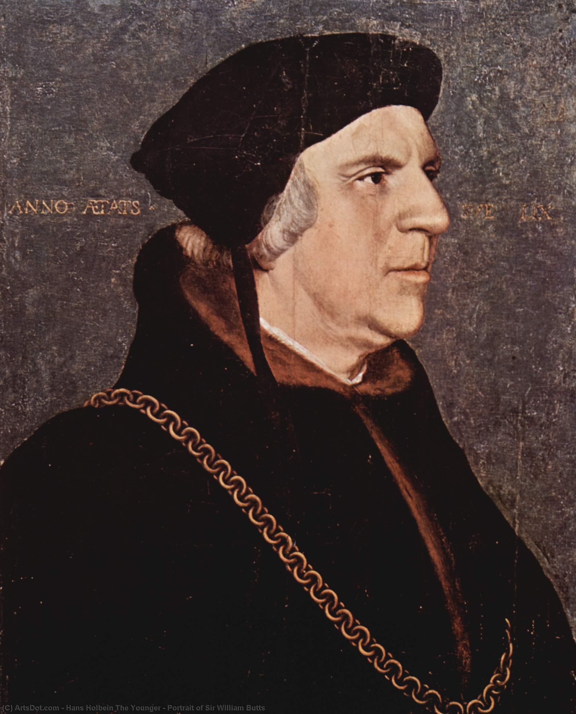 Portrait Of Sir William Butts — Hans Holbein The Younger