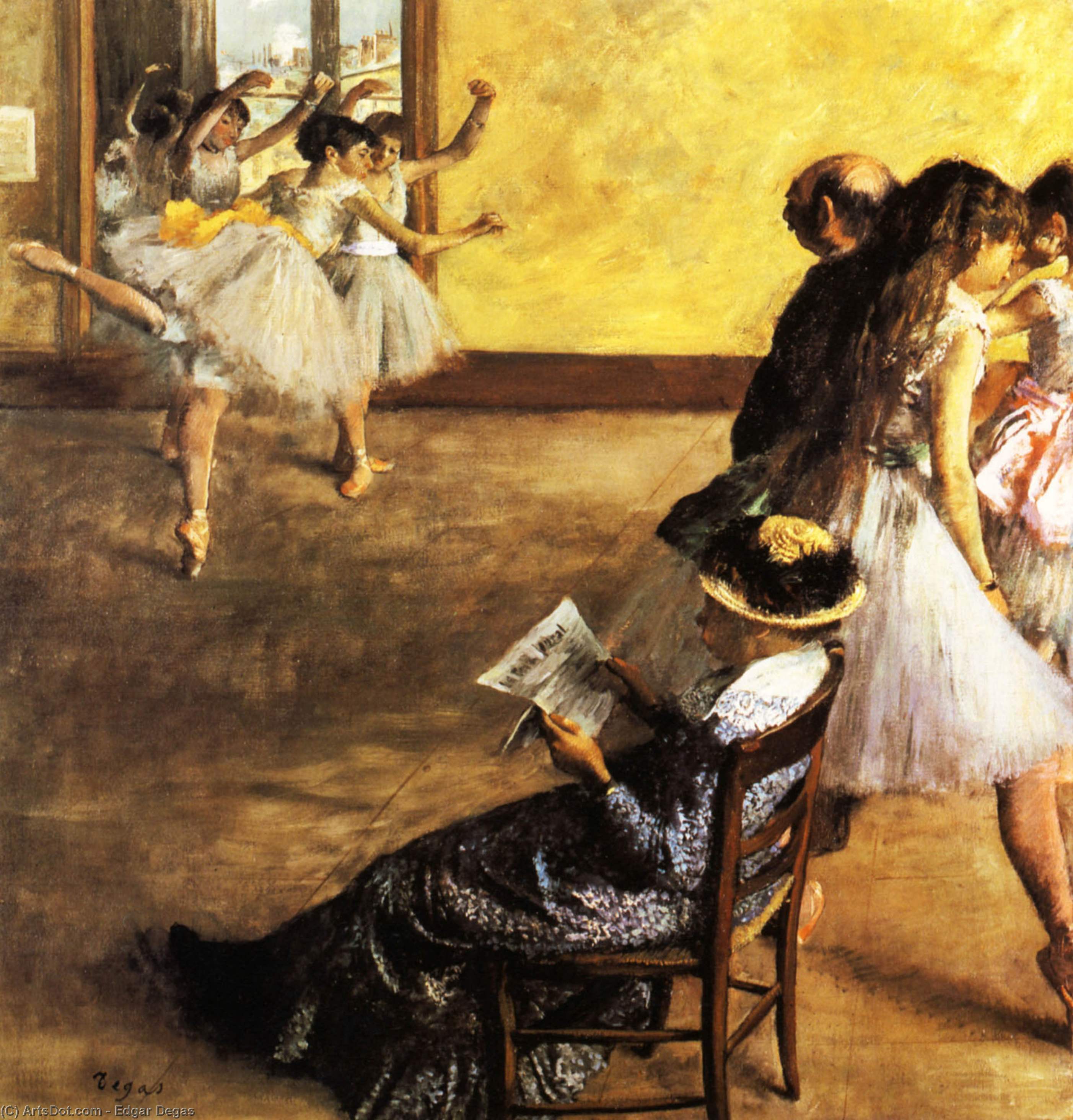 Ballet Class, The Dance Hall — Edgar Degas