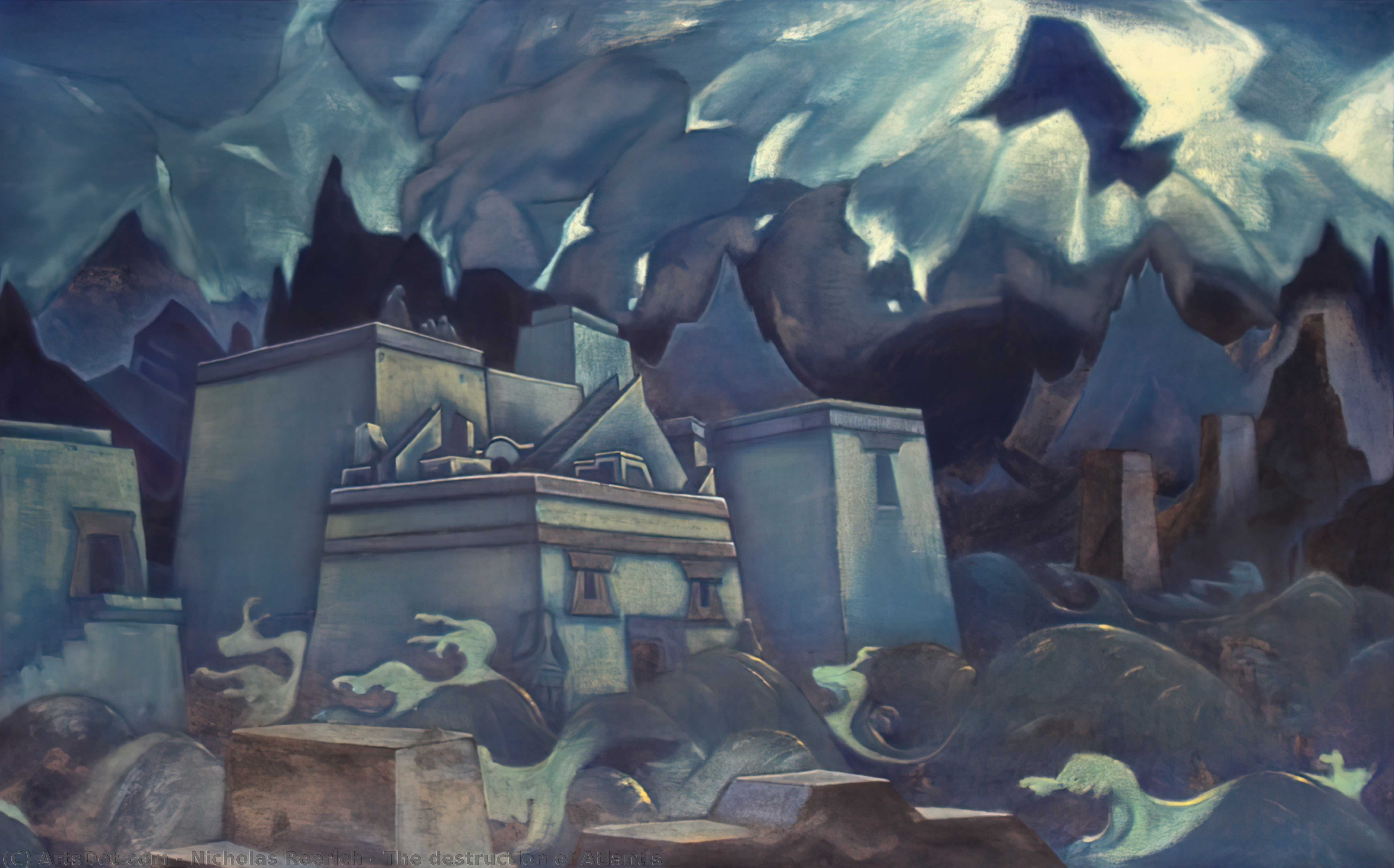 The Destruction Of Atlantis — Nicholas Roerich