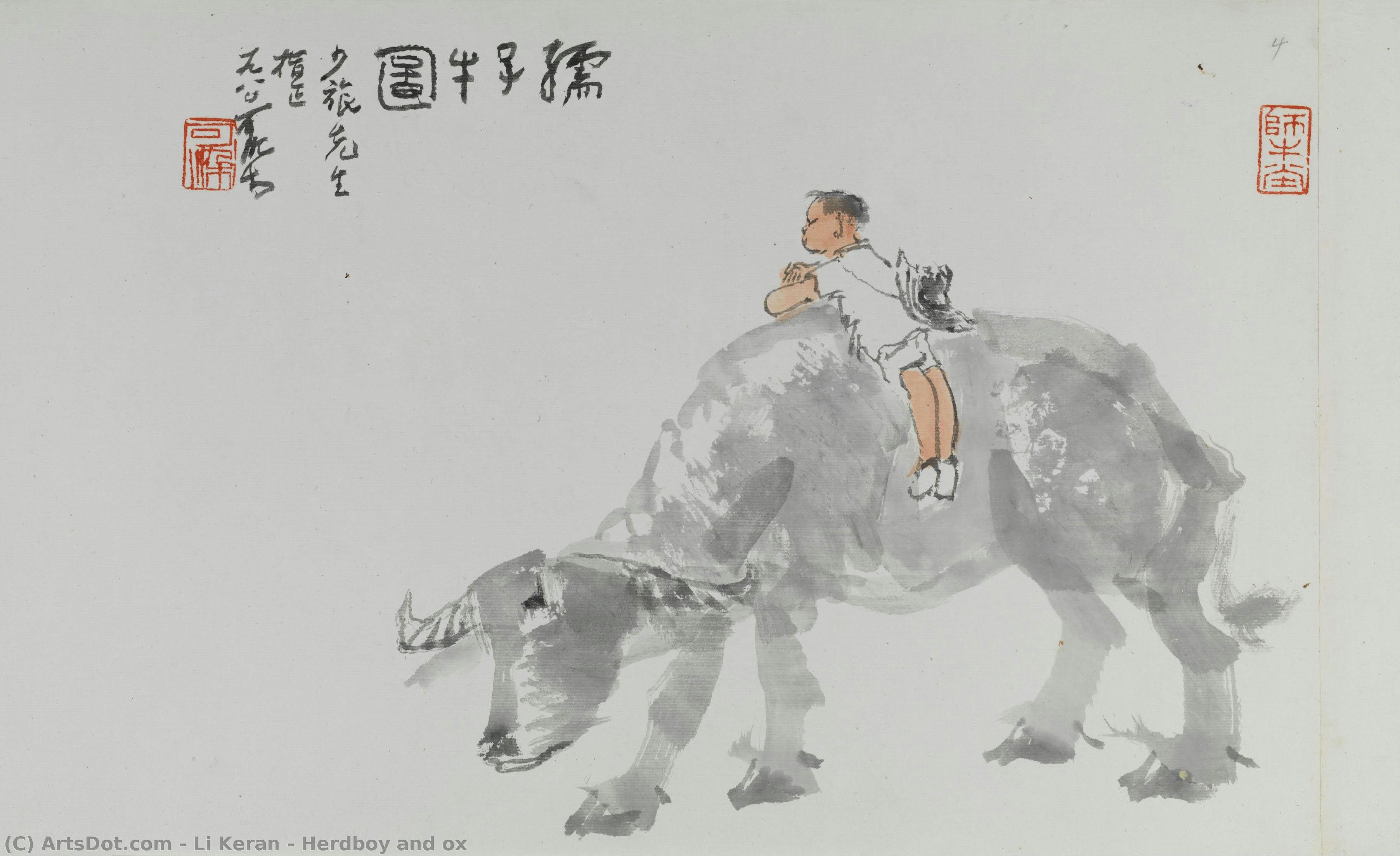 Herdboy And Ox — Li Keran