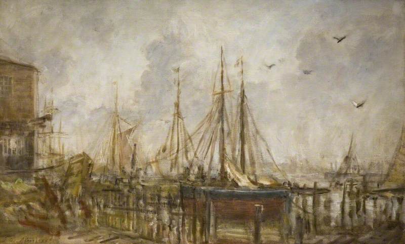 A Shipyard, Shoreham, Sussex — Philip Wilson Steer