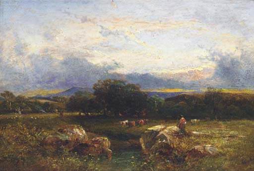 Sunset, Sussex — Anthony Vandyke Copley Fielding