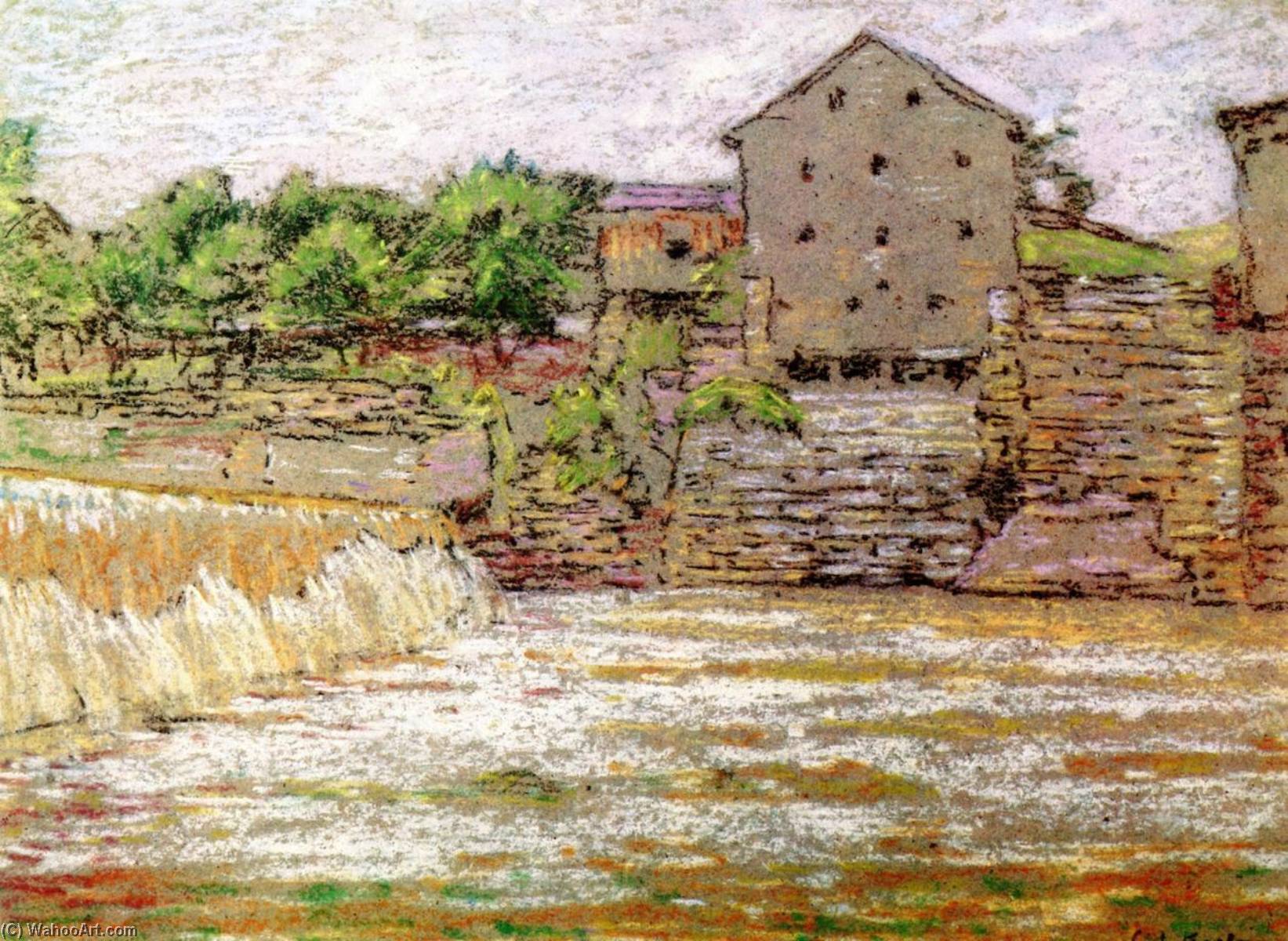 Mill And Waterfall — Charles Salis Kaelin