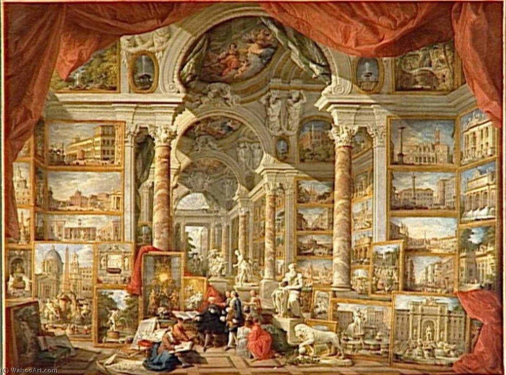 Galerie De Vues De La Rome Moderne — Giovanni Paolo Panini