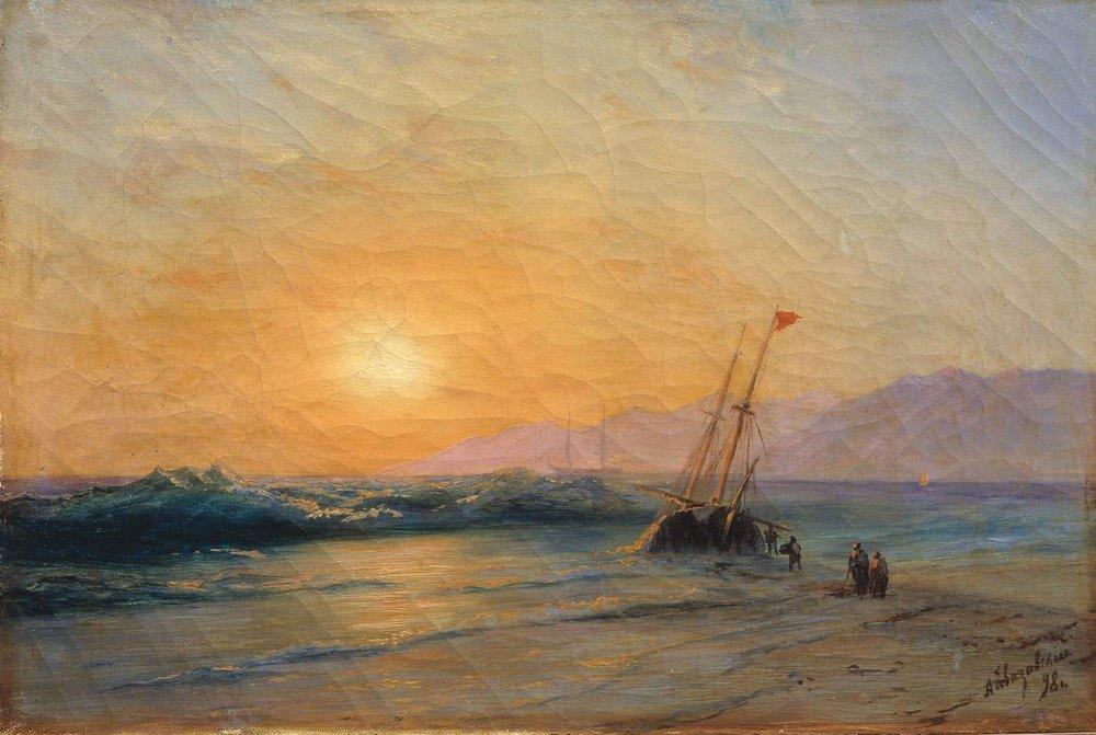 Sunset At Sea — Ivan Konstantinovich Aivazovsky