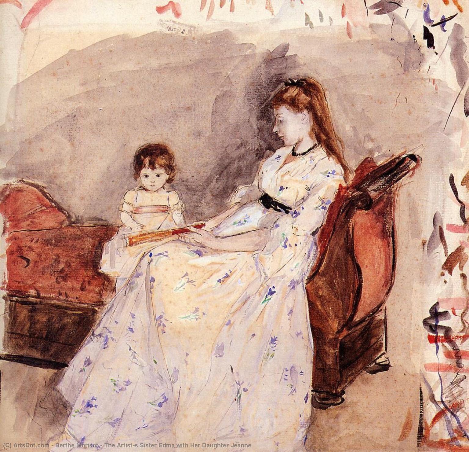 The Artist's Sister Edma With Her Daughter Jeanne — Berthe Morisot