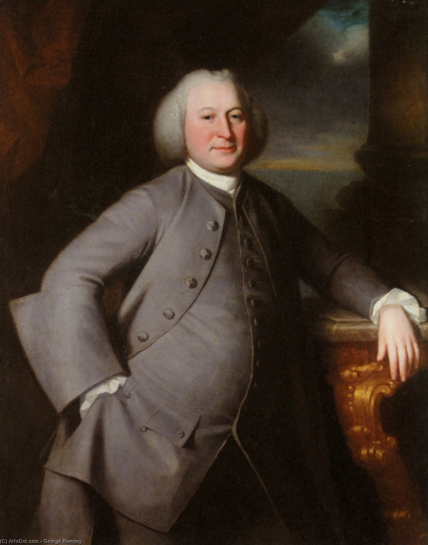 Portrait Of William Gillison Of Melling, Lancashire — George Romney