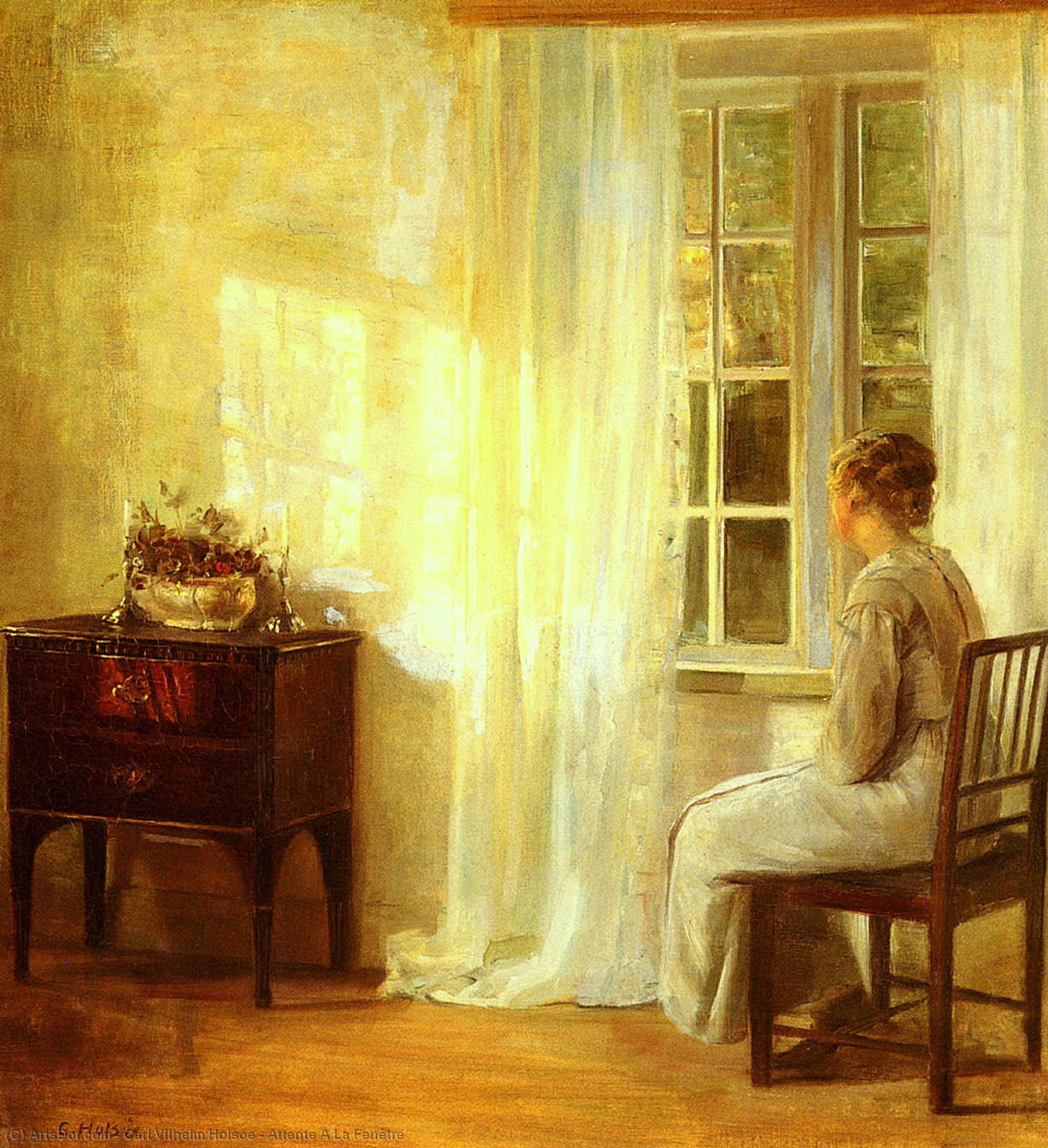 Attente À La Fenêtre — Carl Vilhelm Holsoe