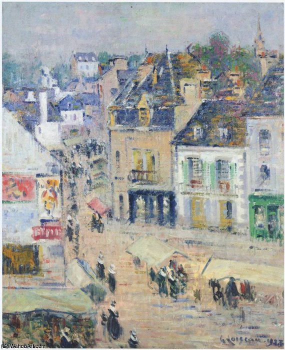 Pont Aven. Gray Weather — Gustave Loiseau