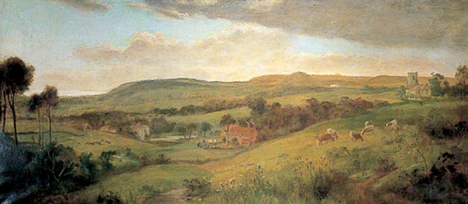 Landscape Near Folkestone, Kent — Frederick Trevelyan Goodall