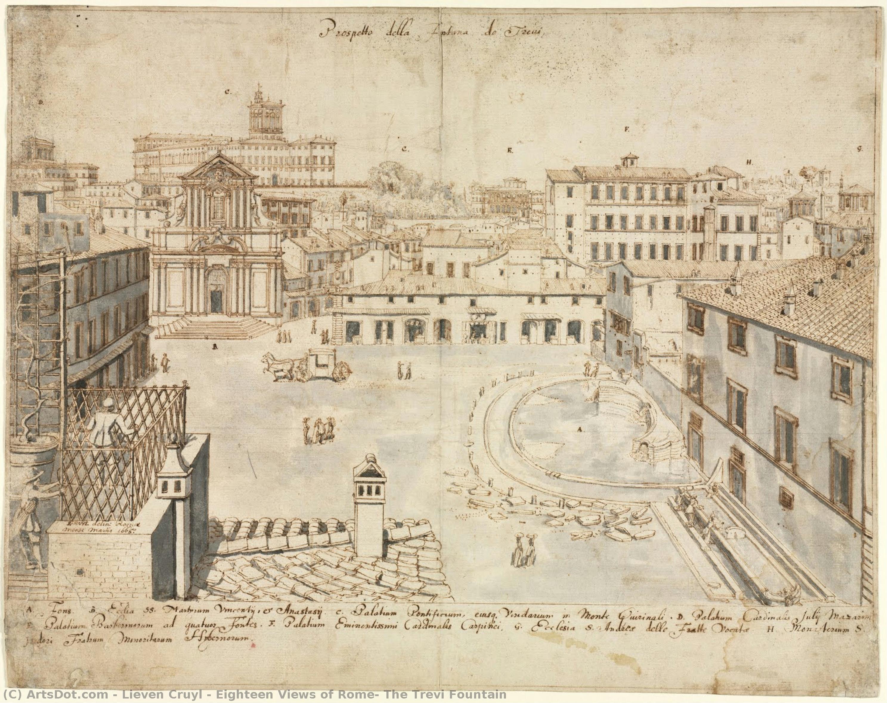 Osamdeset I Osam Pogleda Na Rim: Fontana Di Trevi — Lieven Cruyl