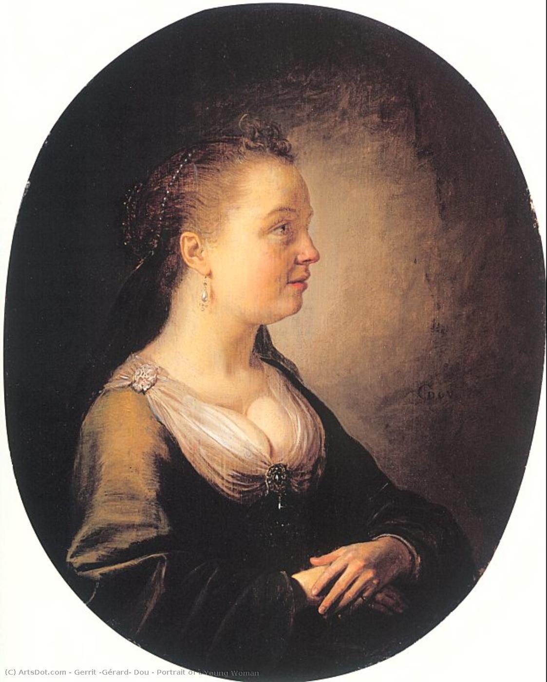 Portrait Of A Young Woman — Gerrit Dou