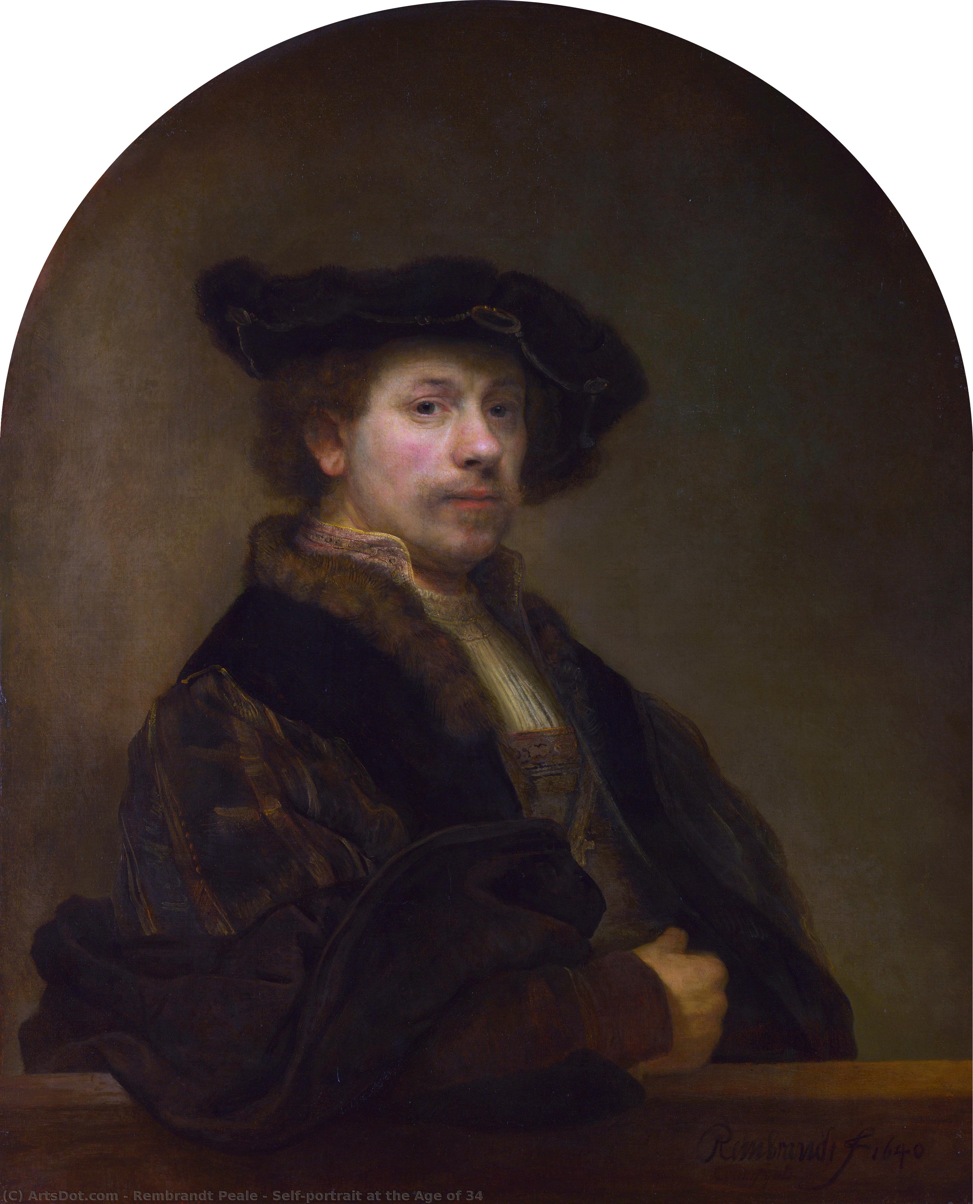 Self-portrait At The Age Of 34 — Rembrandt Peale