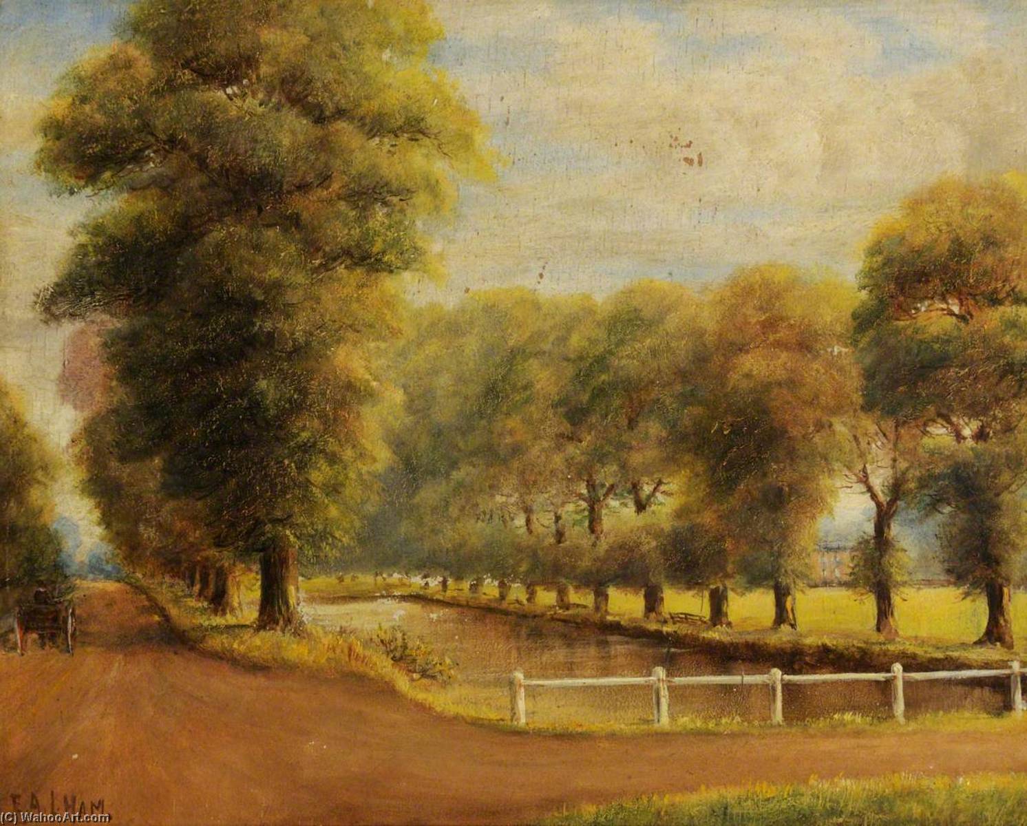 The Pond, Norwood Green, Southall, 1896 — Ernest A. L. Ham