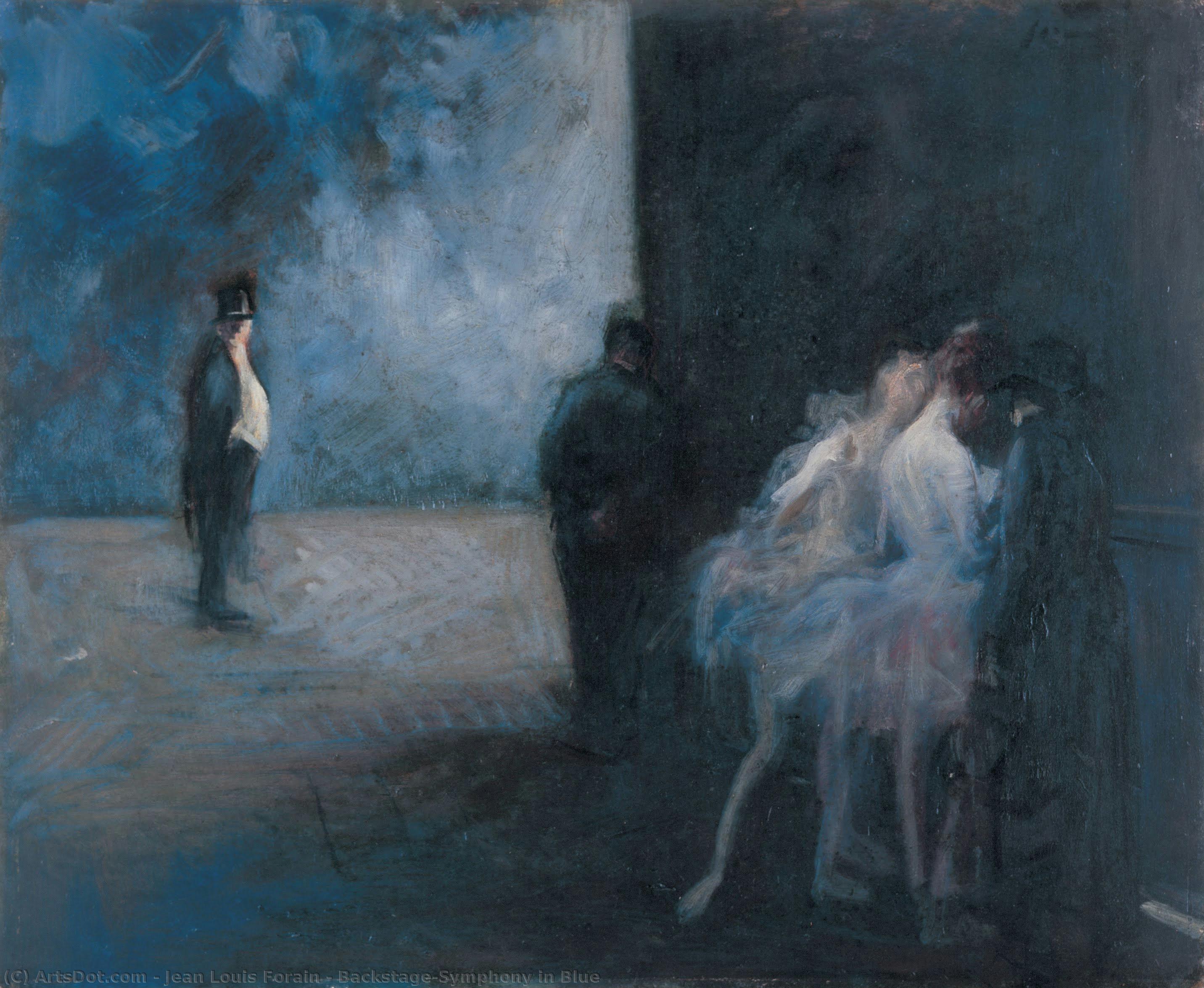 Backstage―symphony In Blue — Jean Louis Forain