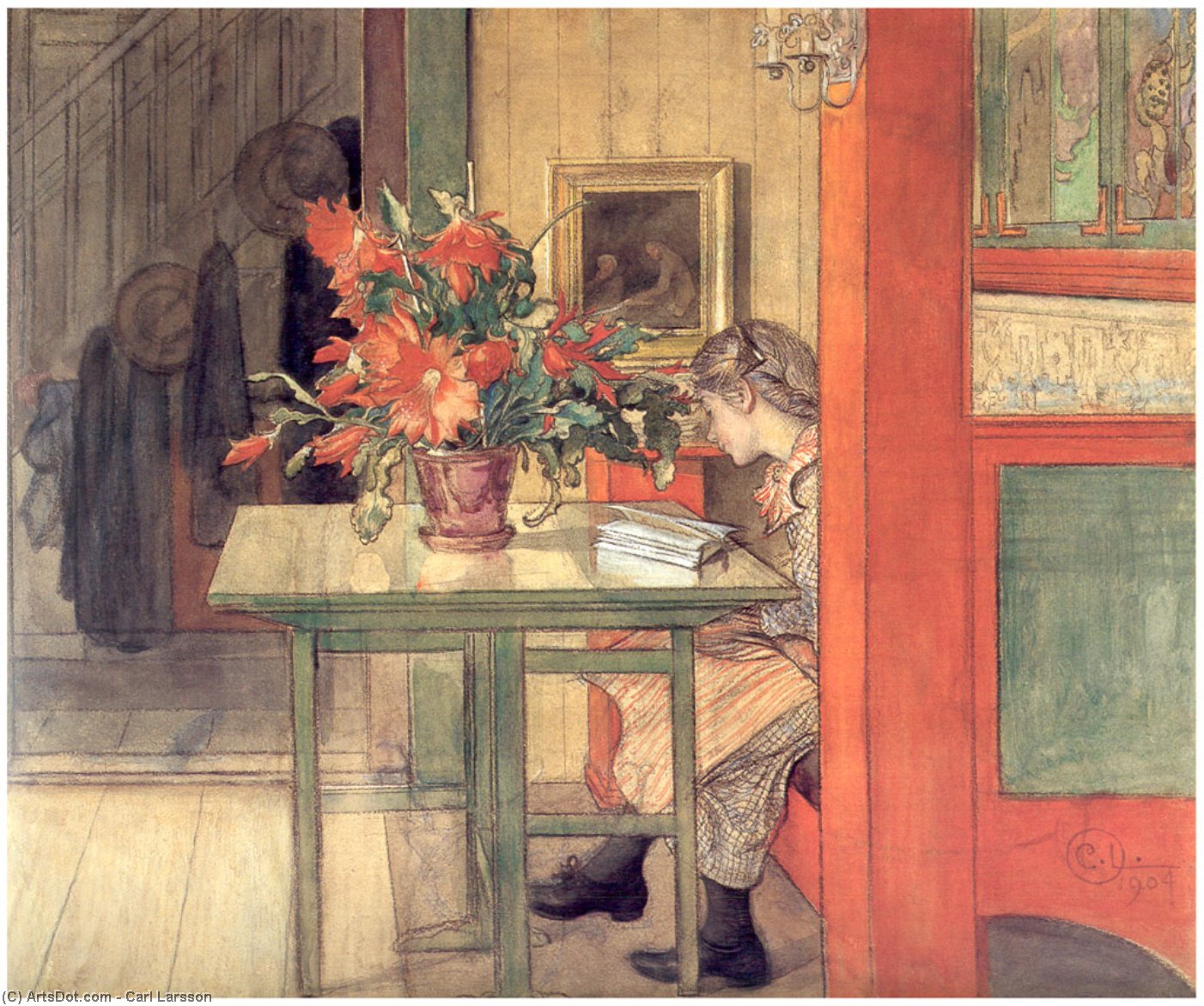 Lisbeth Leyendo — Carl Larsson