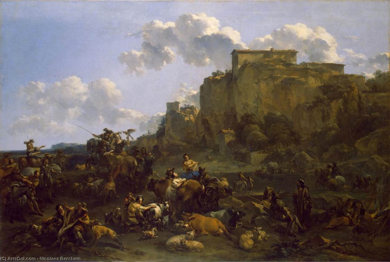 Hunters Resting — Nicolaes Pietersz Berchem