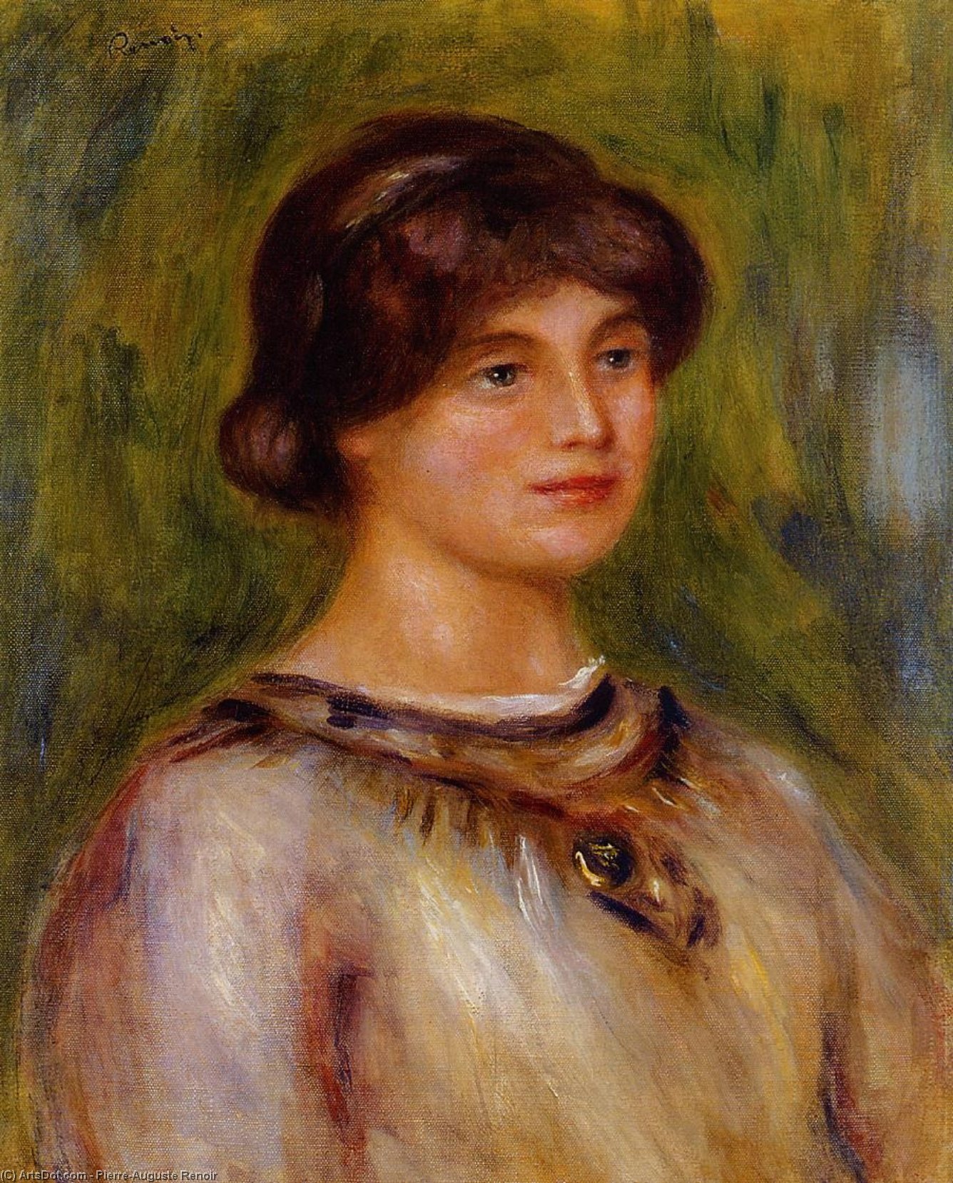 Portrait Of Marie Lestringuez — Pierre-auguste Renoir