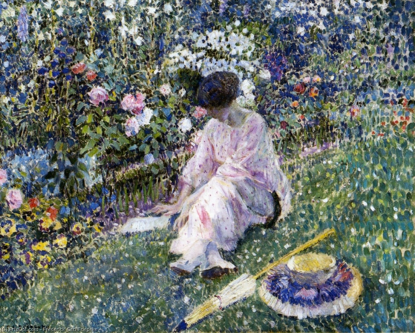 Garden In June — Frederick Carl Frieseke