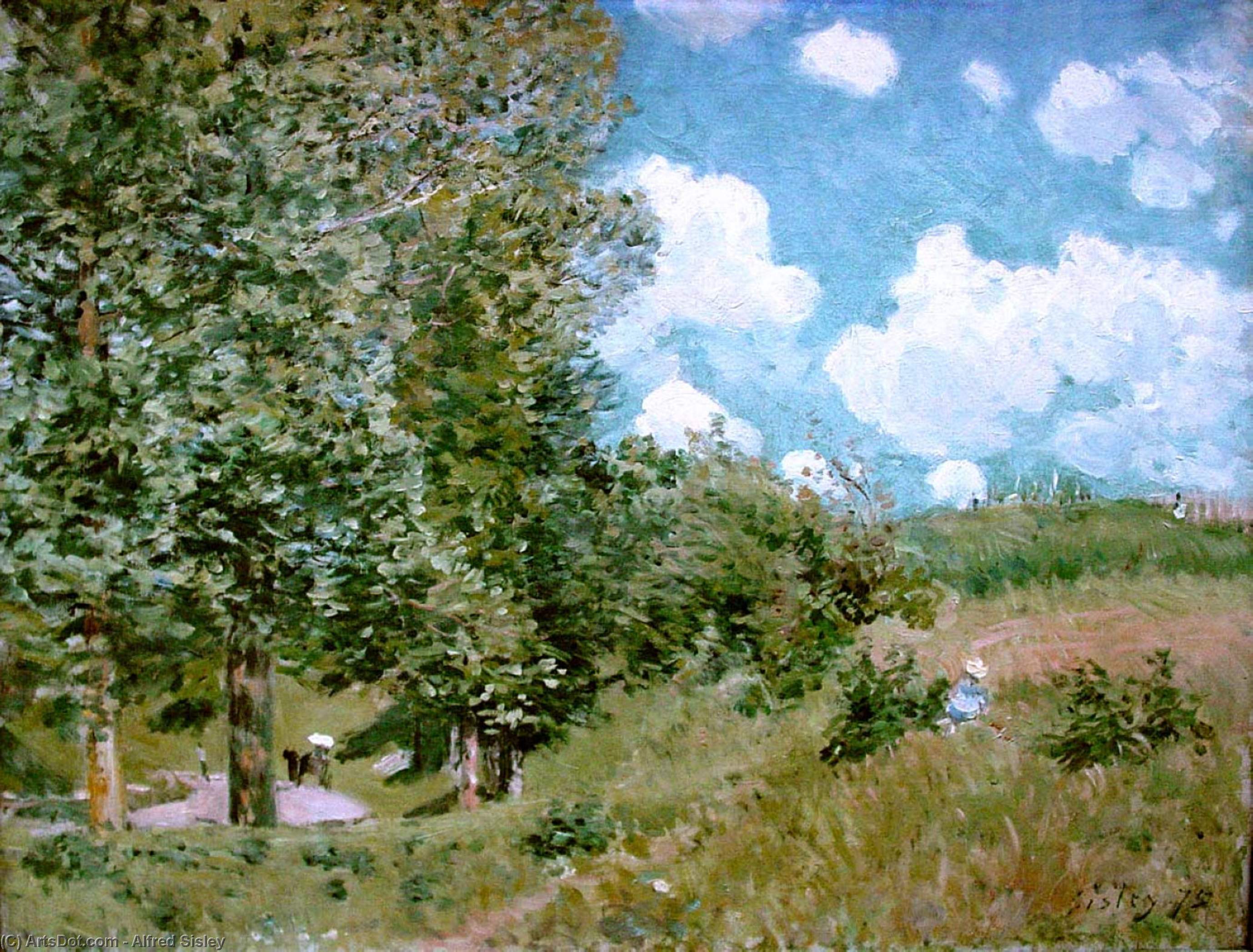 Road From Versailles To Saint Germain — Alfred Sisley
