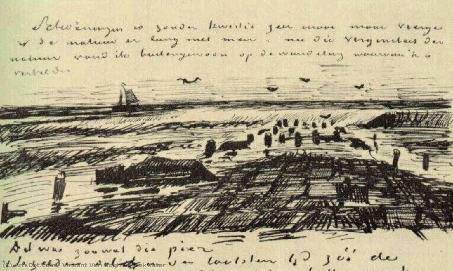 Breakwater — Vincent Willem Van Gogh