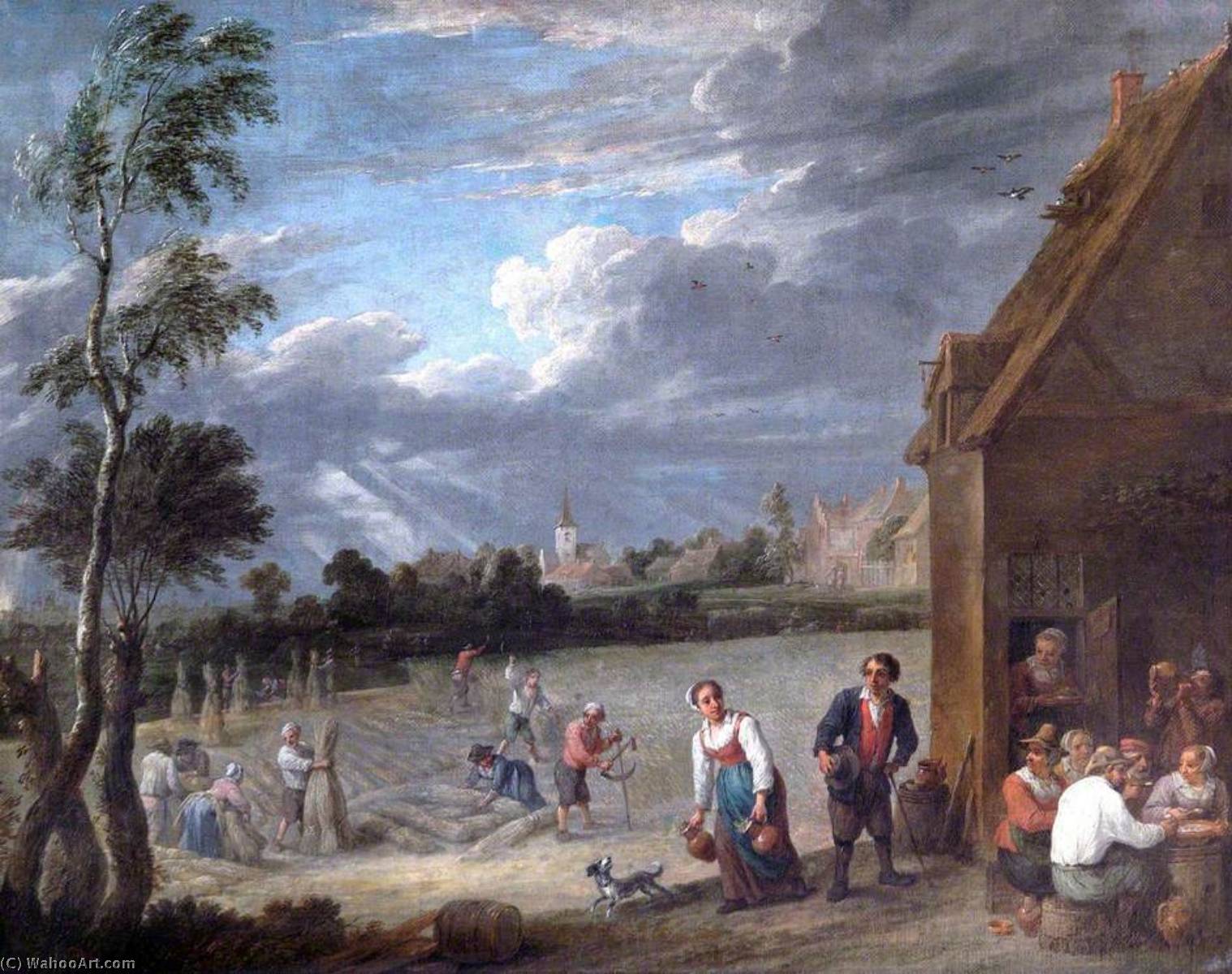 A Harvest Scene — David Teniers The Younger